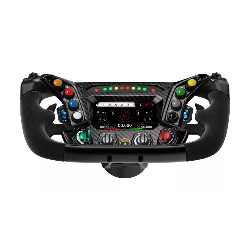 Moza Racing Essenza SCV12 Steering Wheel, Racing wheel, Black, Aluminium, Carbon fibre, 164 cm, 164 cm, 310 mm