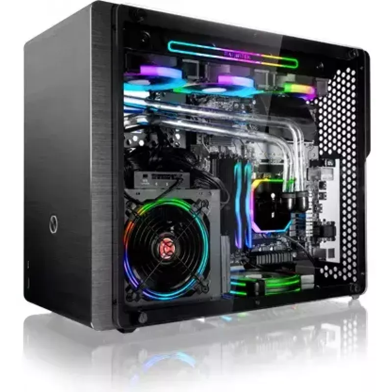PC Case RAIJINTEK Ophion M Evo ALS Midi Tower Black, Transparent