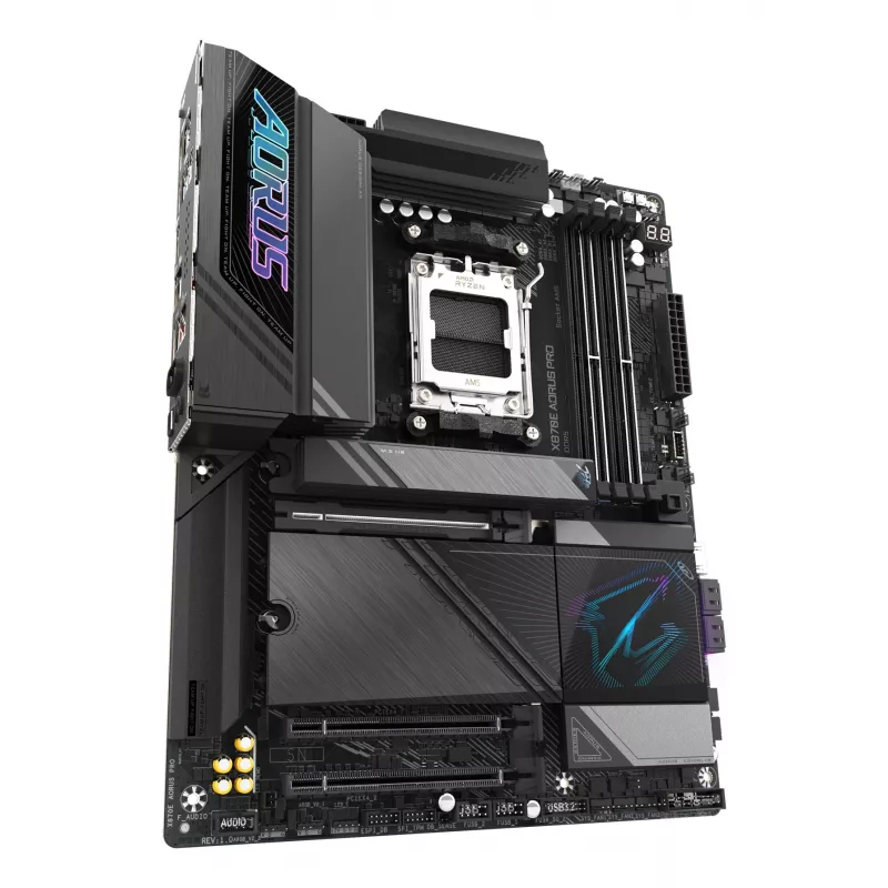 GIGABYTE X870E AORUS PRO Motherboard - Supports AMD Ryzen 9000 CPUs, 16+2+2 Phases Digital VRM, up to 8000MHz DDR5 (OC), 3xPCIe 5.0 + 1xPCIe 4.0,Wi-Fi 7, 2.5GbE LAN, USB 4