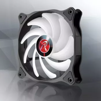 RAIJINTEK EOS 12 RBW ADD 120 mm Hydraulic Bearing PWM Fan, 800–1800 RPM, 2 pcs, Black/White