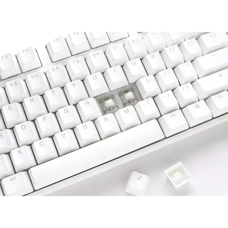 Ducky One 3 Classic Pure White TKL Gaming Keyboard RGB LED MX-Clear