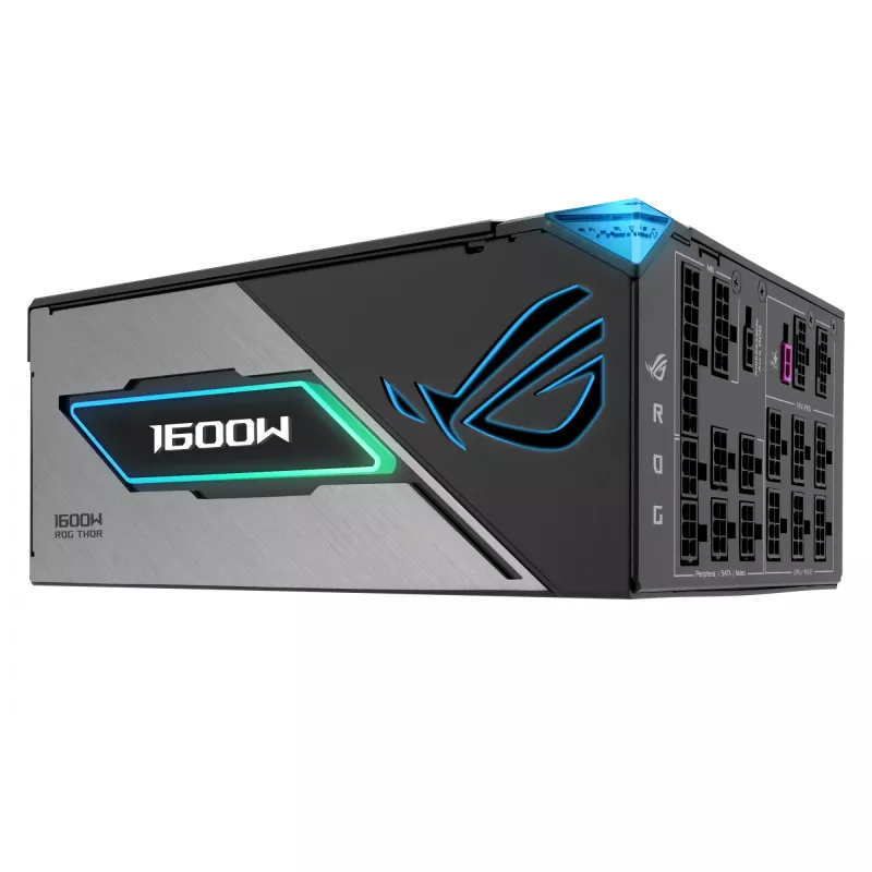 Power Supply Unit ASUS ROG THOR-1600T3-GAMING 1600 W, 80 PLUS Titanium, ATX 3.1, Fully-modular, OLED display