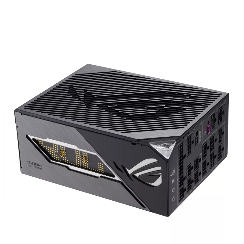 Power Supply Unit ASUS ROG THOR-1600T3-GAMING 1600 W, 80 PLUS Titanium, ATX 3.1, Fully-modular, OLED display