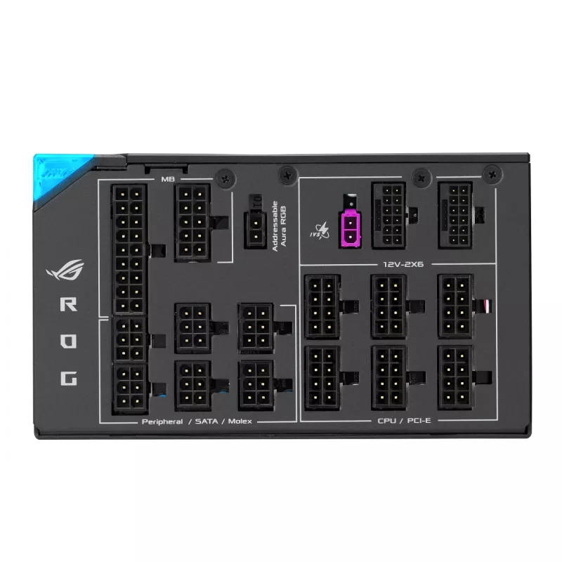 Power Supply Unit ASUS ROG THOR-1600T3-GAMING 1600 W, 80 PLUS Titanium, ATX 3.1, Fully-modular, OLED display