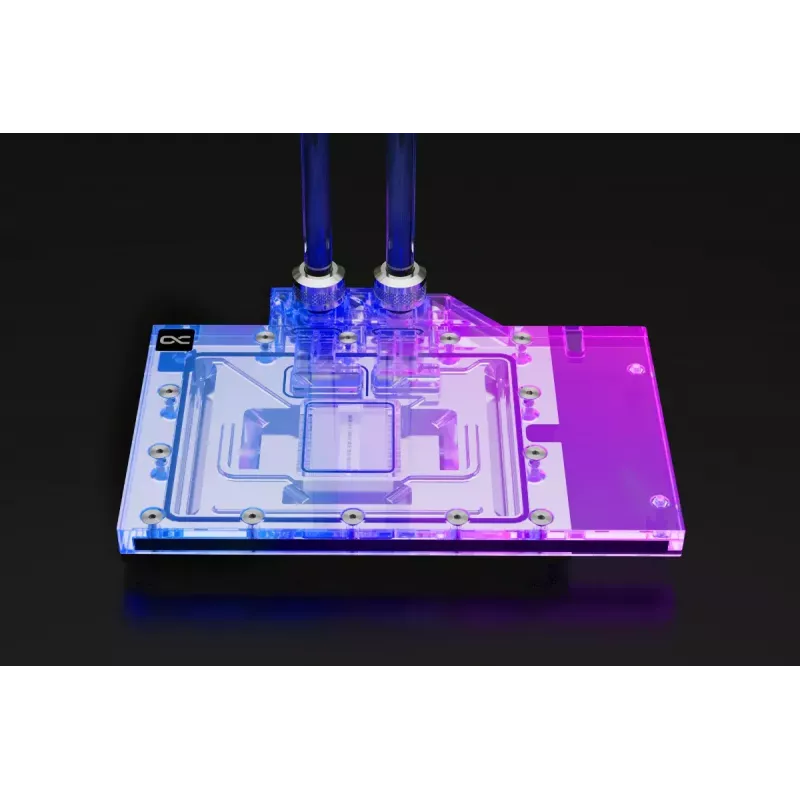 Water block + Backplate Alphacool 13456 Acrylic Aluminium Black Silver Transparent