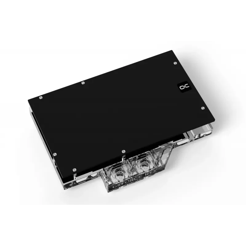 Water block + Backplate Alphacool 13456 Acrylic Aluminium Black Silver Transparent