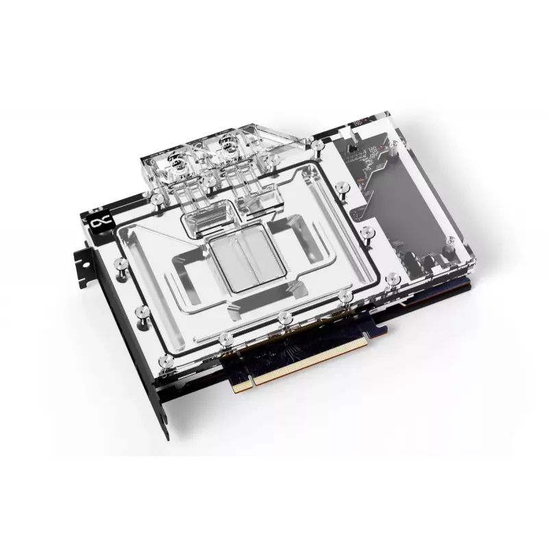 Water block + Backplate Alphacool 13456 Acrylic Aluminium Black Silver Transparent
