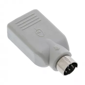 InLine USB Adapter USB A female / PS/2 male, PS/2 male, USB A, Beige