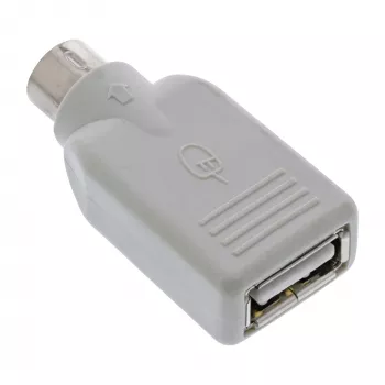 InLine USB Adapter USB A female / PS/2 male, PS/2 male, USB A, Beige