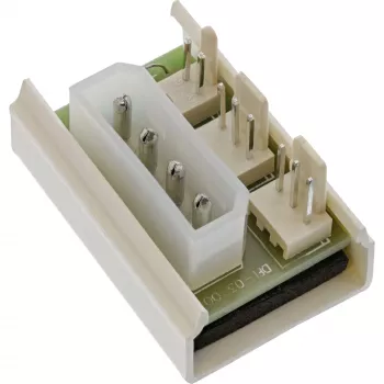 InLine PC Fan Multi Power Port Adapter Molex 5.25 inch to x 2 Fan Power