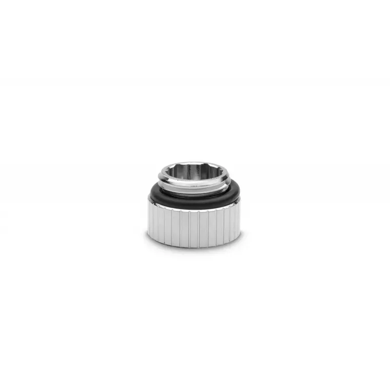 Fitting EK Water Blocks Brass Black Silver 7mm Height 1.65cm Diameter