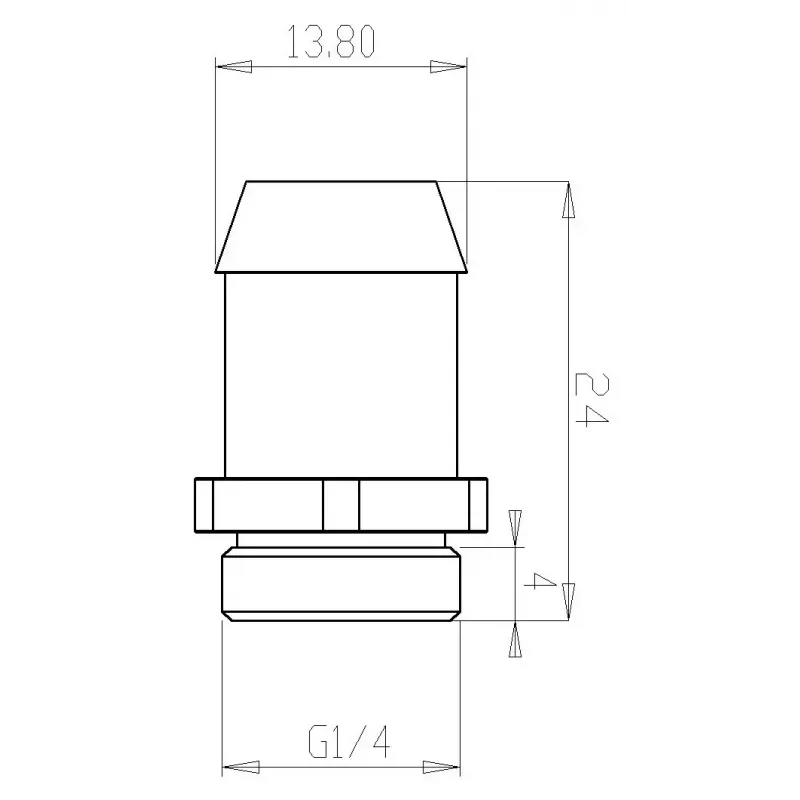 Plumbing fitting XSPC — brass construction black and blue finish