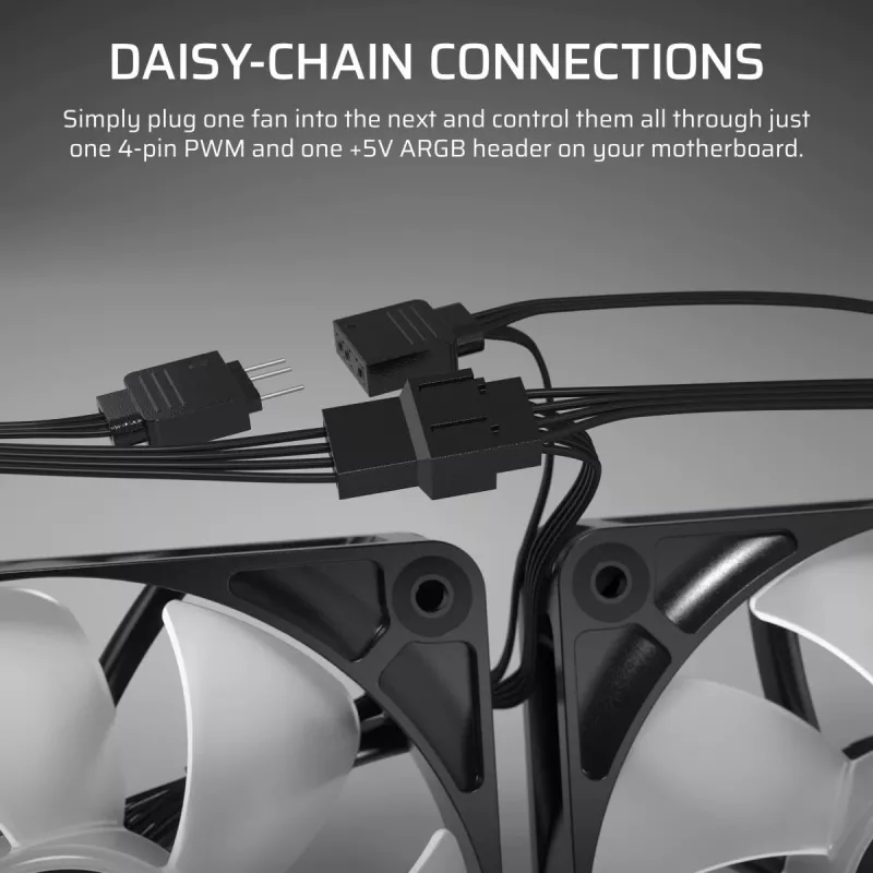 CORSAIR ArGB Fan - Rs ArGB Series 120 120mm Triple Pack