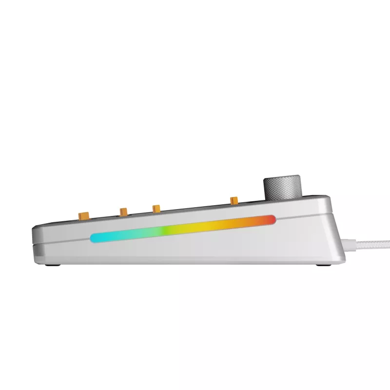 Glorious Gaming GMMK 3 PRO 75% Barebones Wired Silver - US, 75%, Wired, USB, RGB LED, Silver