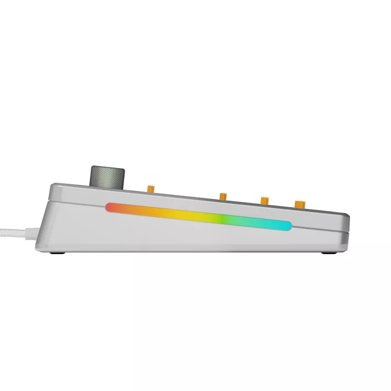 Glorious Gaming GMMK 3 PRO 75% Barebones Wired Silver - US, 75%, Wired, USB, RGB LED, Silver