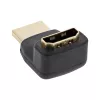 InLine HDMI adaptor, male/female, angled up, golden contacts, 4K2K