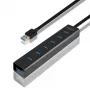 Axagon HUE-SA7BP 7x USB 3.0 ALU CHARGING hub BLACK incl. AC adapter