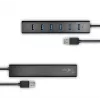 Axagon HUE-SA7BP 7x USB 3.0 ALU CHARGING hub BLACK incl. AC adapter