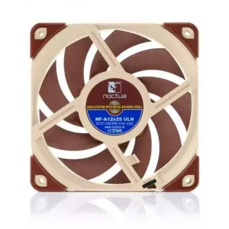 Noctua 120 mm case fan NF-A12x25 ULN, 12 V, 1200 RPM, 55.7 m³/h, 0.6 W, 12.1 dB, SSO bearing