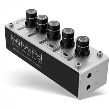 InLine AmpEQ Tri-Tone Hi-Res AUDIO Pre- & Headphone-Amp, 3.5mm stereo, USB pow.