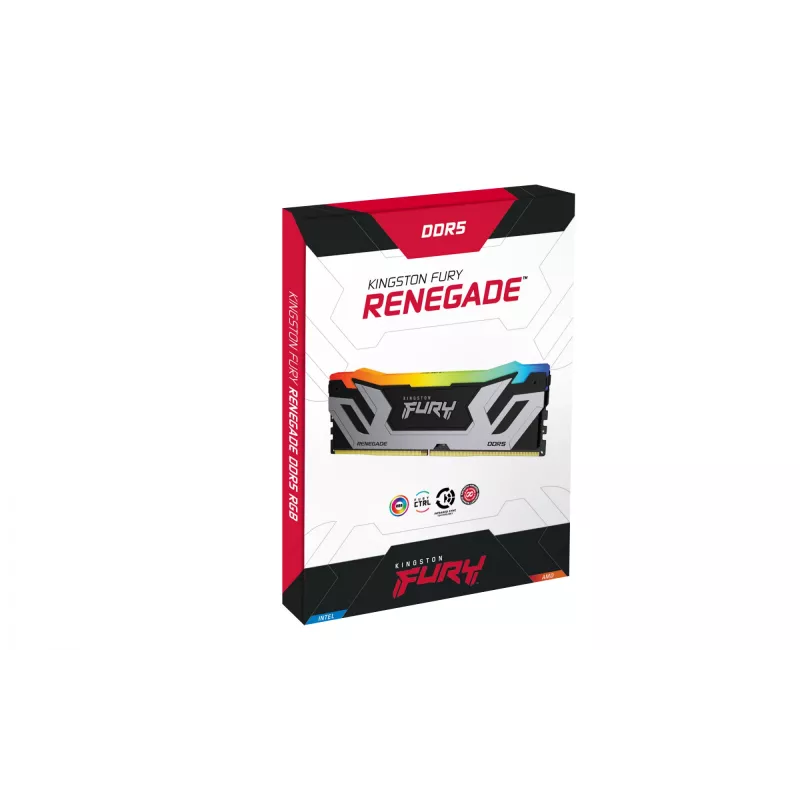 Kingston Technology FURY 48GB 8400MT/s DDR5 CL40 CUDIMM (Kit of 2) Renegade RGB Silver XMP