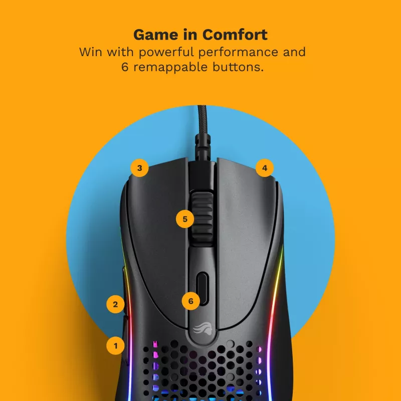 Glorious Gaming Glorious Model D 2 Wired - Matte Black