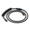 Glorious Gaming Glorious GMMK Coiled Cable Phantom Black, Black, 1.4 m, 1 pc(s), Glorious Gaming, USB Type-A, USB Type-C, Aviator
