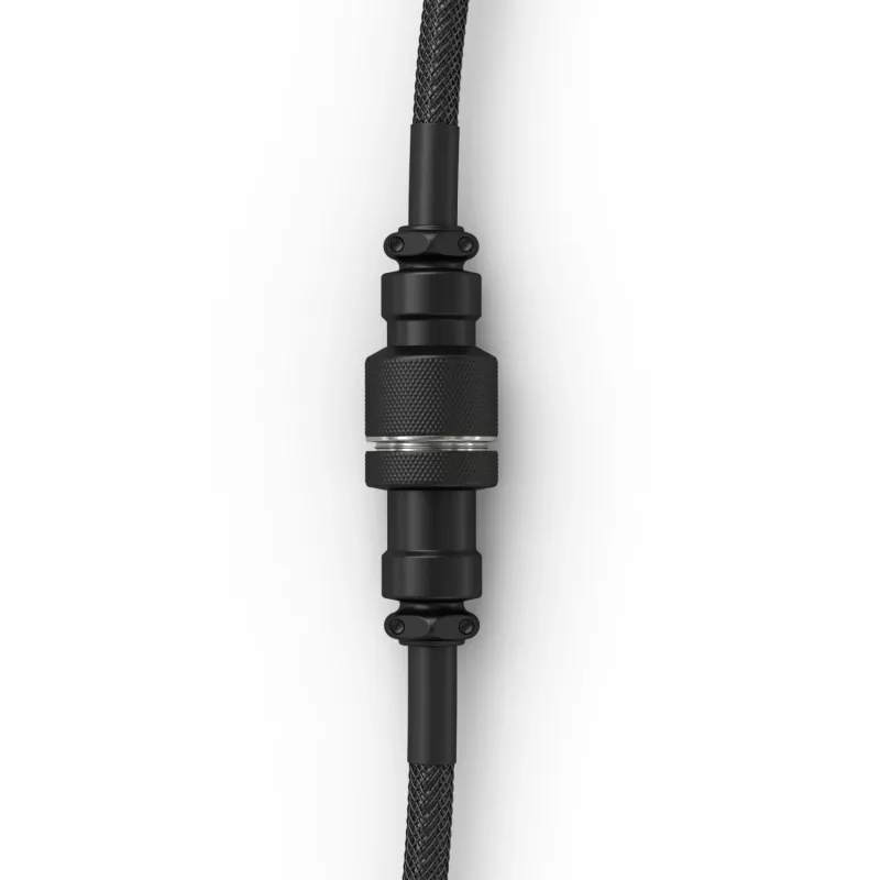 Glorious Gaming Glorious GMMK Coiled Cable Phantom Black, Black, 1.4 m, 1 pc(s), Glorious Gaming, USB Type-A, USB Type-C, Aviator