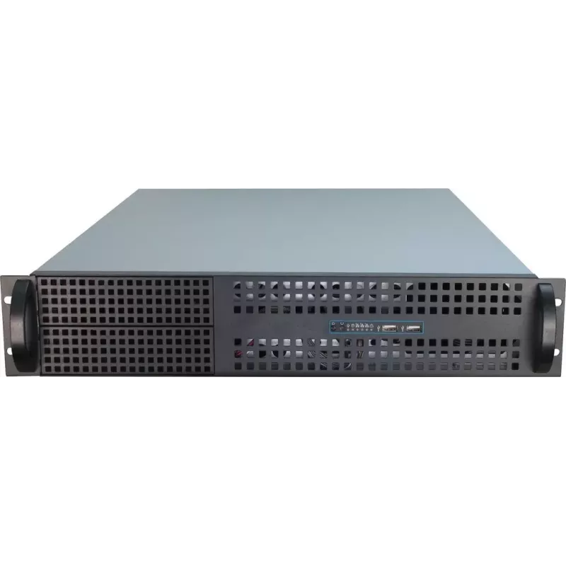 Server Case Inter-Tech 2U-2129N Rack Black, Silver