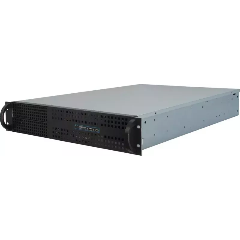 Server Case Inter-Tech 2U-2129N Rack Black, Silver