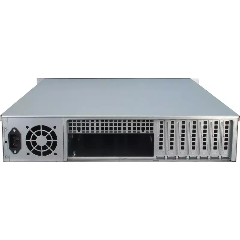 Server Case Inter-Tech 2U-2129N Rack Black, Silver
