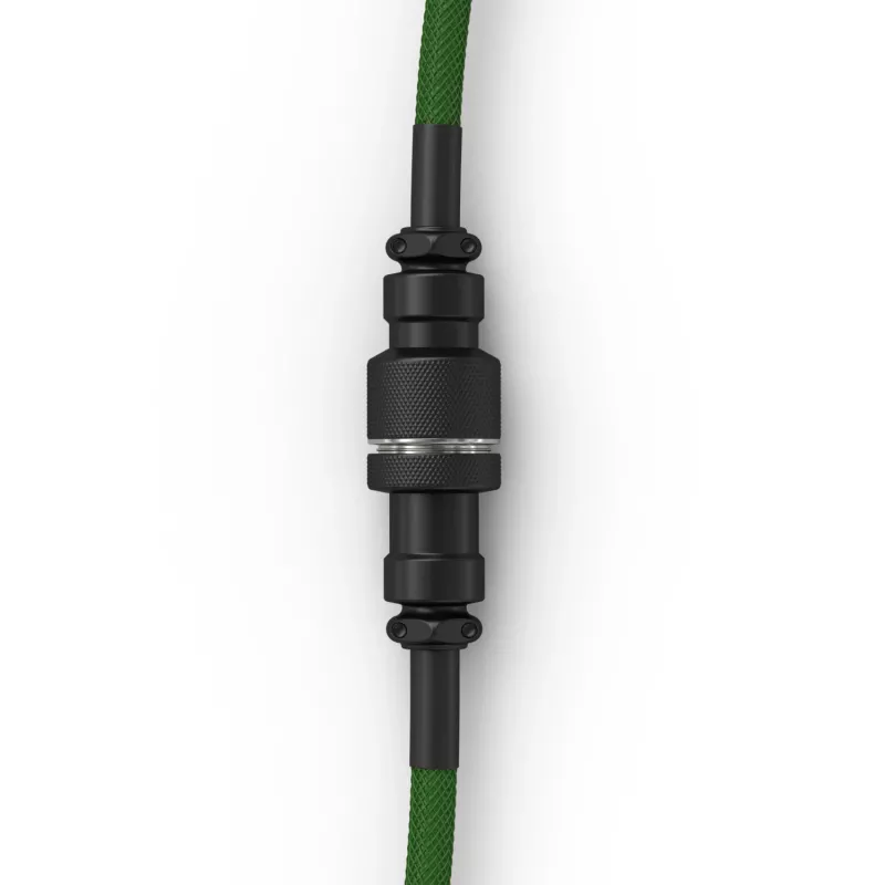 Glorious Gaming Glorious GMMK Coiled Cable Forest Rain, Green, 1.4 m, 1 pc(s), Glorious Gaming, USB Type-A, USB Type-C, Aviator