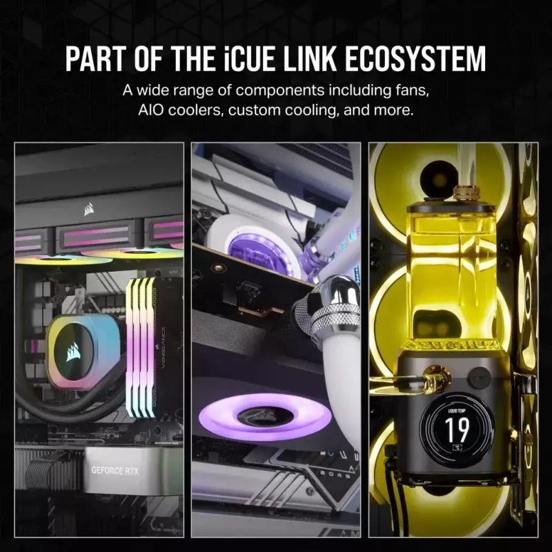 Fan Corsair iCUE LINK RX120 RGB 12 cm 400-2100 RPM Magnetic Bearing
