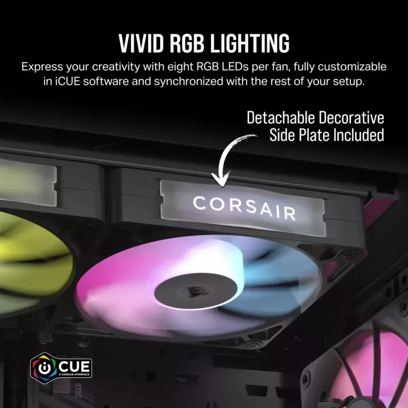 Fan Corsair iCUE LINK RX120 RGB 12 cm 400-2100 RPM Magnetic Bearing