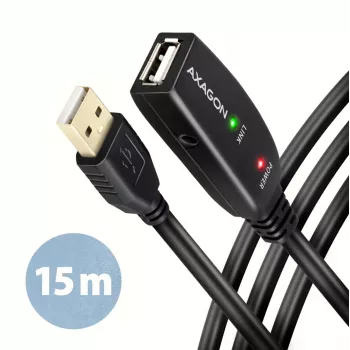 Axagon ADR-215 USB 2.0 A-M -> A-F active extension/repeater cable 15m