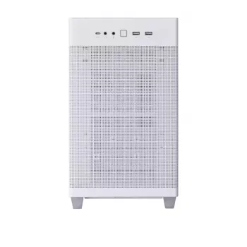 PC case ASUS AP201 PRIME CASE TG WHITE Mini Tower — micro ATX, tempered glass, 3×3.5 inch bays, 1×2.5 inch, USB-A×2, USB-C×1