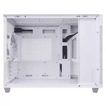 PC case ASUS AP201 PRIME CASE TG WHITE Mini Tower — micro ATX, tempered glass, 3×3.5 inch bays, 1×2.5 inch, USB-A×2, USB-C×1