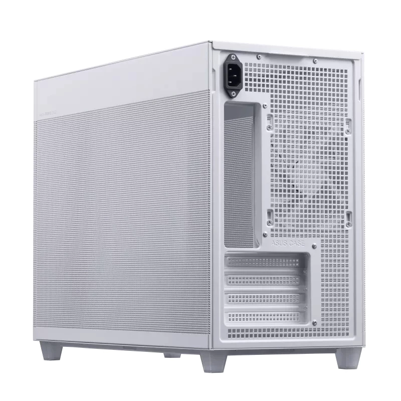 PC case ASUS AP201 PRIME CASE TG WHITE Mini Tower — micro ATX, tempered glass, 3×3.5 inch bays, 1×2.5 inch, USB-A×2, USB-C×1