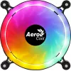 AEROCOOL 120 mm PC Case Fan SPECTRO12 RGB, 12 V, 1000 RPM, 3.6 W, Molex, Antivibration, Sleeve Bearing, Black