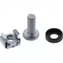 InLine Cage Nut Set M6 20 Cage Nuts + 20 Washers + 20 Screws