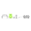 Keyboard switches GLORIOUS Raptor HE — 36 pieces, polycarbonate, light green translucent, for GMMK 3 HE
