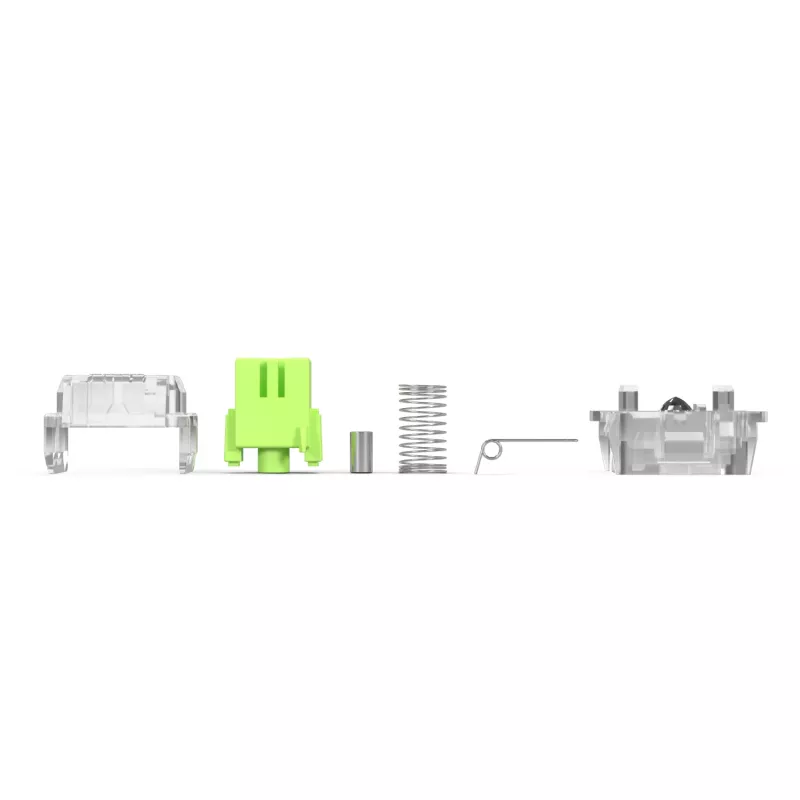 Keyboard switches GLORIOUS Raptor HE — 36 pieces, polycarbonate, light green translucent, for GMMK 3 HE
