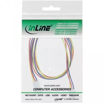 InLine Fan Cable Extension 3pin Molex male/female length 0.60m