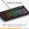 Glorious Gaming GMMK 3 75% Barebones Wired Black - ISO, 75%, Wired, USB, RGB LED, Black