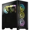 CORSAIR Mid-tower Case - Icue 4000d RGB Airflow - Black