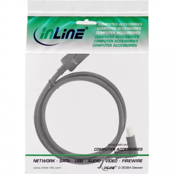 DisplayPort 1.4 Cable InLine 17151O 8K4K Upward Angled Black/Gold 1m