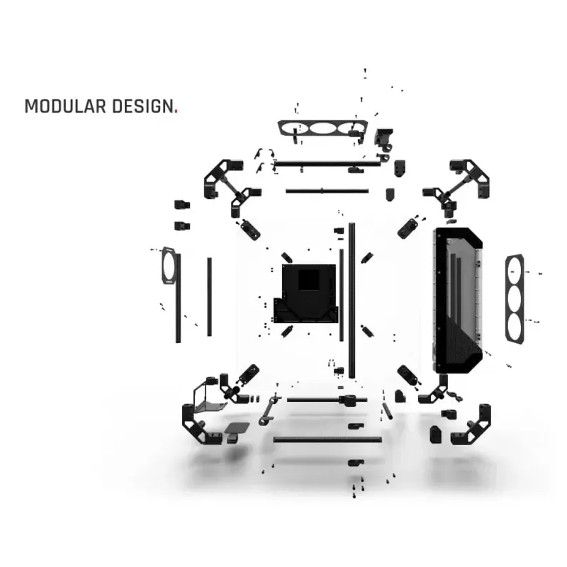 PC Case Alphacool Apex Pro Skeleton Full Tower Black