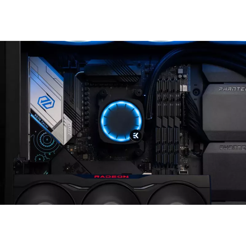 Liquid Cooler EK Water Blocks Nucleus AIO CR360 Lux D-RGB 12 cm Black