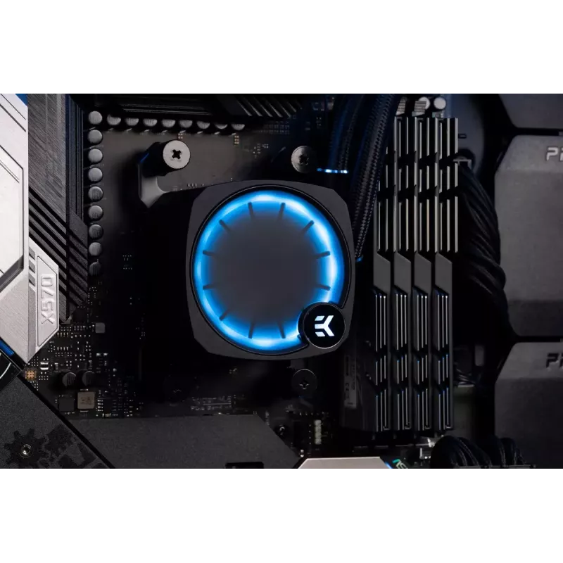 Liquid Cooler EK Water Blocks Nucleus AIO CR360 Lux D-RGB 12 cm Black