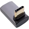InLine USB4 adapter, USB-C male/female angled up/down, aluminium, grey